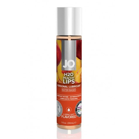 Лубрикант с ароматом персика JO Flavored Peachy Lips - 30 мл.