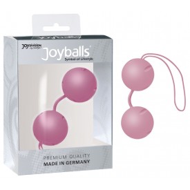 Нежно-розовые вагинальные шарики Joyballs с петелькой