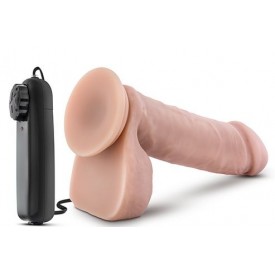 Телесный вибратор THE GOALIE 8INCH DILDO - 20,3 см.